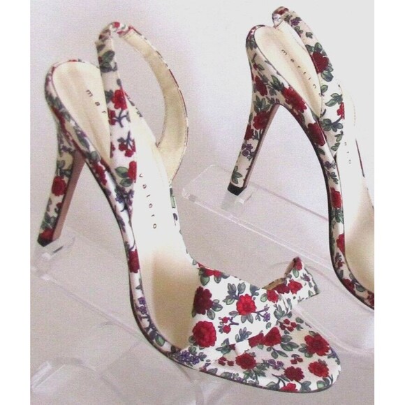 Martinez Valero Floral Bow Detail Designer Slingback High heels Sandals 7.5 M - Picture 12 of 16